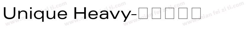 Unique Heavy字体转换